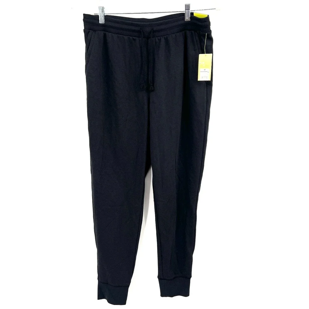 NEW All in Motion fleece jogger sweatpants black comfy activewear lounge pants M